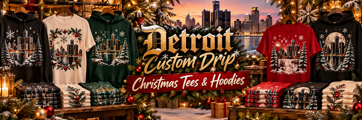 Detroit Custom Drip christmas collection banner