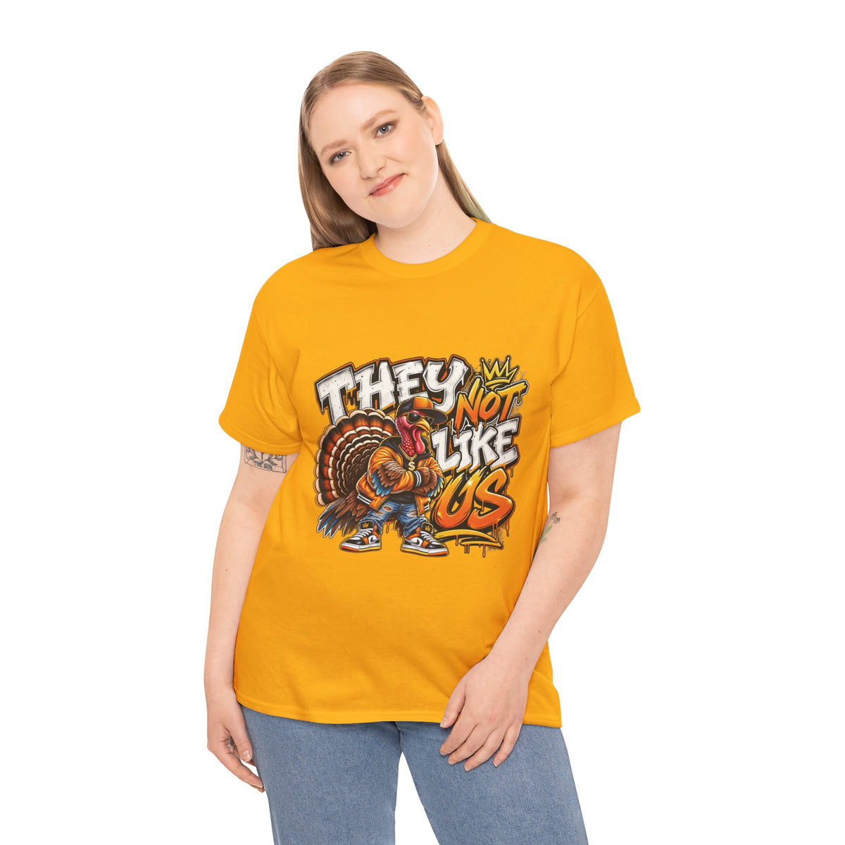They Not Like Us Turkey Tee | Streetwear Thanksgiving Graphic Shirt
