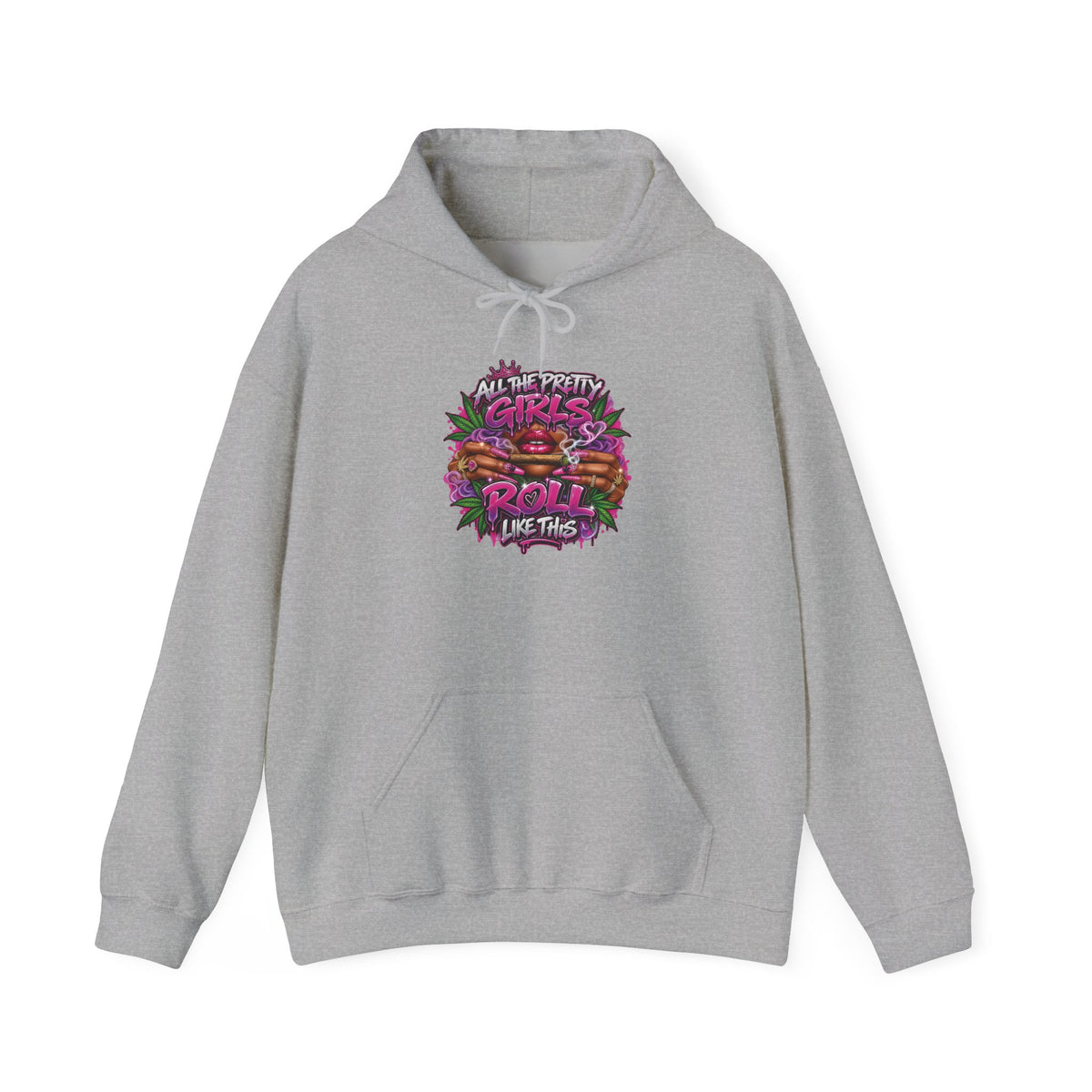Girls Who Rock Roll Skate Hoodie | Retro Neon Skate Graphic