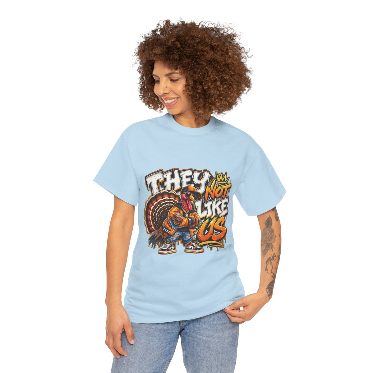 They Not Like Us Turkey Tee | Streetwear Thanksgiving Graphic Shirt