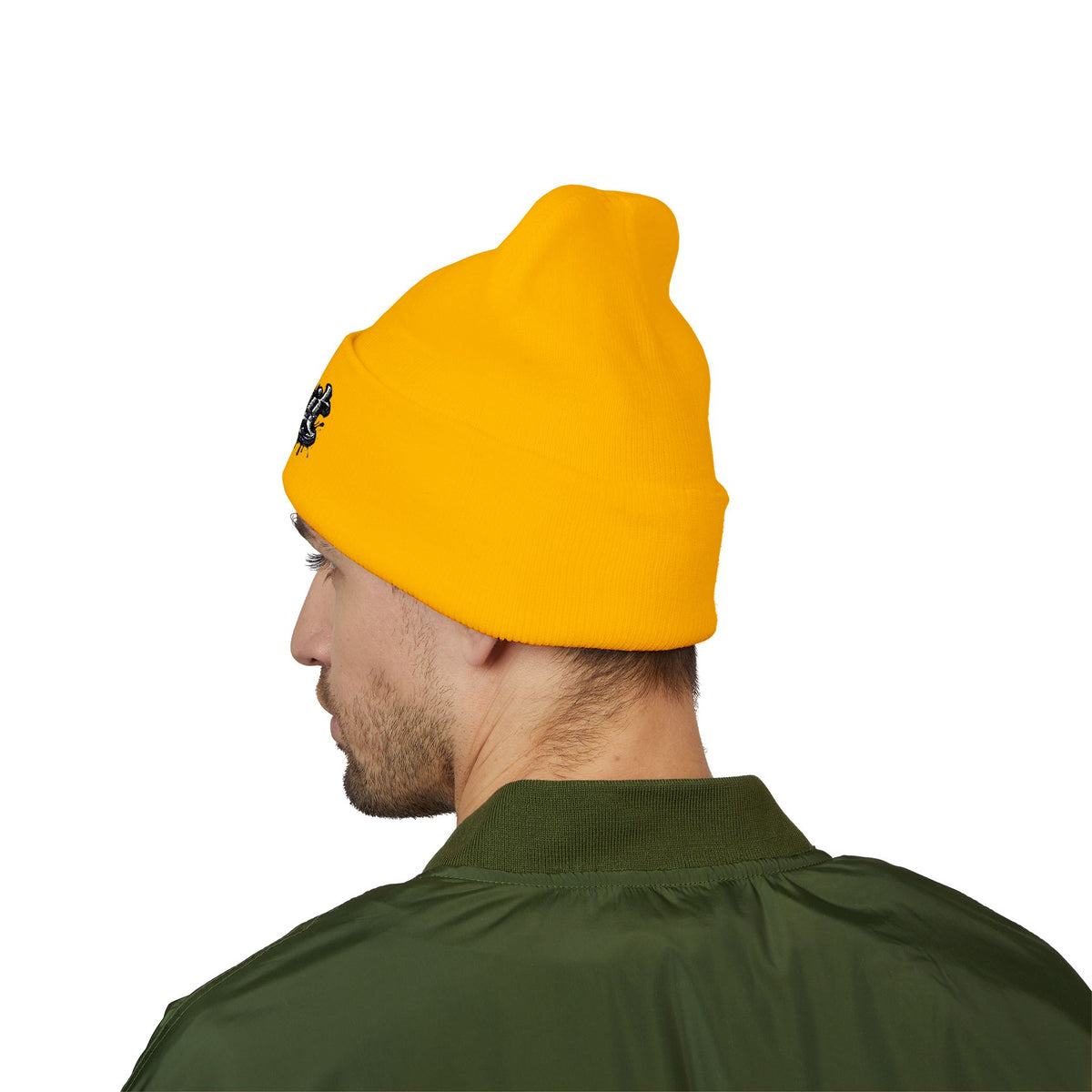 Detroit Graffiti Script Beanie | Embroidered Cuffed Beanie