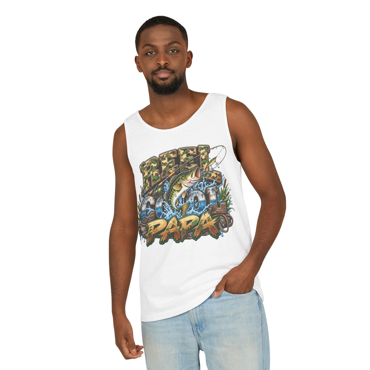 Big Fish Dad Tank Top | Fishing Graphic Tank