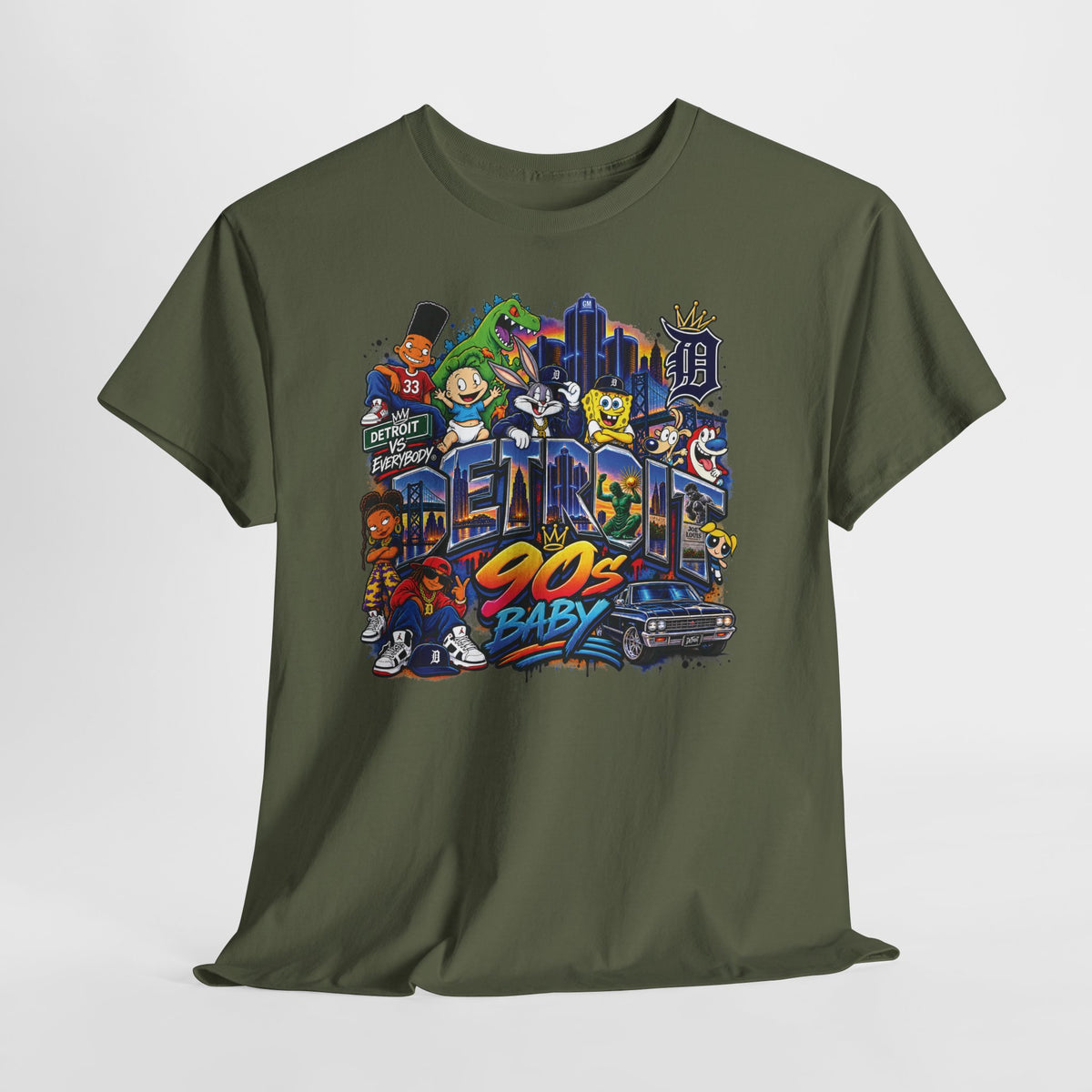 90s Baby Retro Cartoon Collage Tee | Nostalgia Streetwear