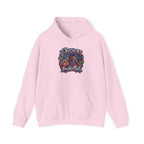 Detroit Basketball Graphic Hoodie | Vintage City Sports Logo, Front Collage Art