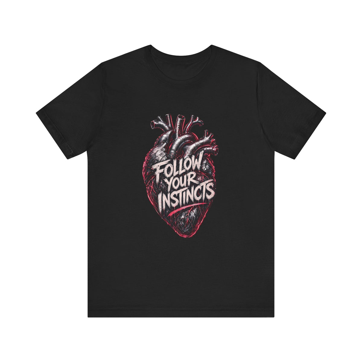 Anatomical Heart 'Follow Your Instincts' Tee | Graphic Heart Illustration