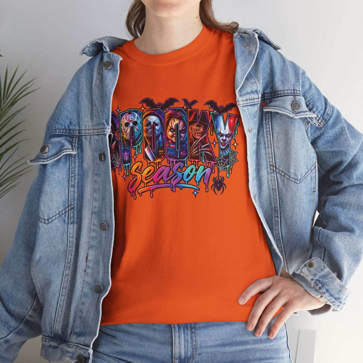 Horror Mask Graffiti Tee | Spooky Season Halloween Slasher Skull Vampire Werewolf