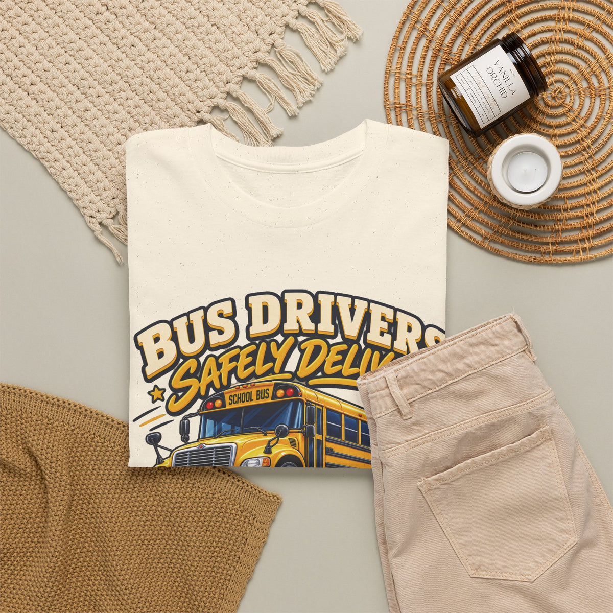 Bus Drivers Safely Deliver Futures Graphic T-Shirt