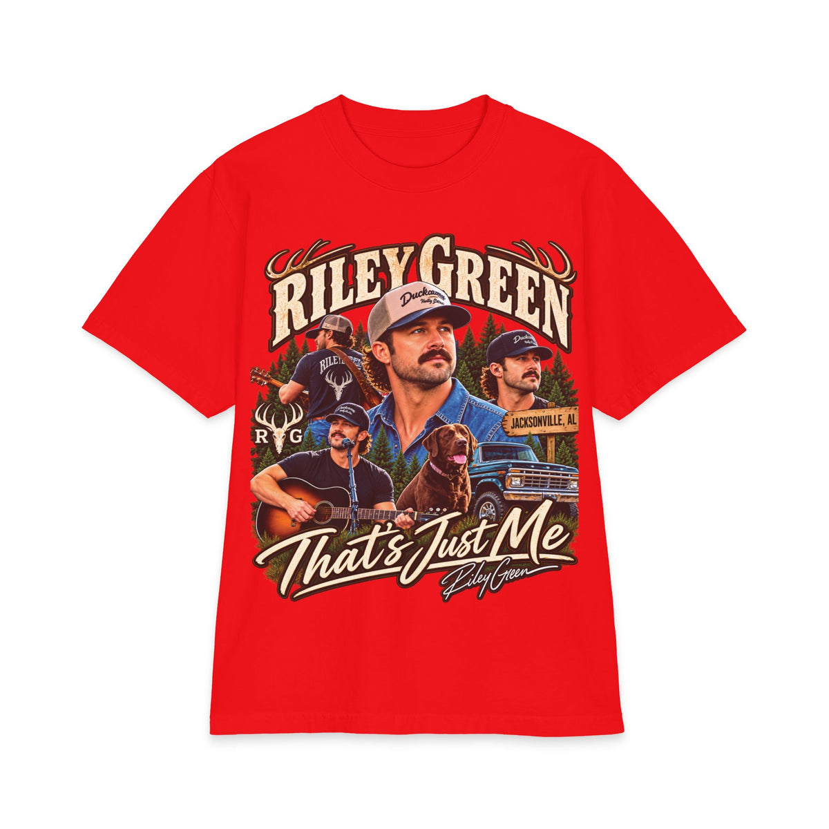Riley Green Collage That's Just Me T-Shirt | Country Music Tee