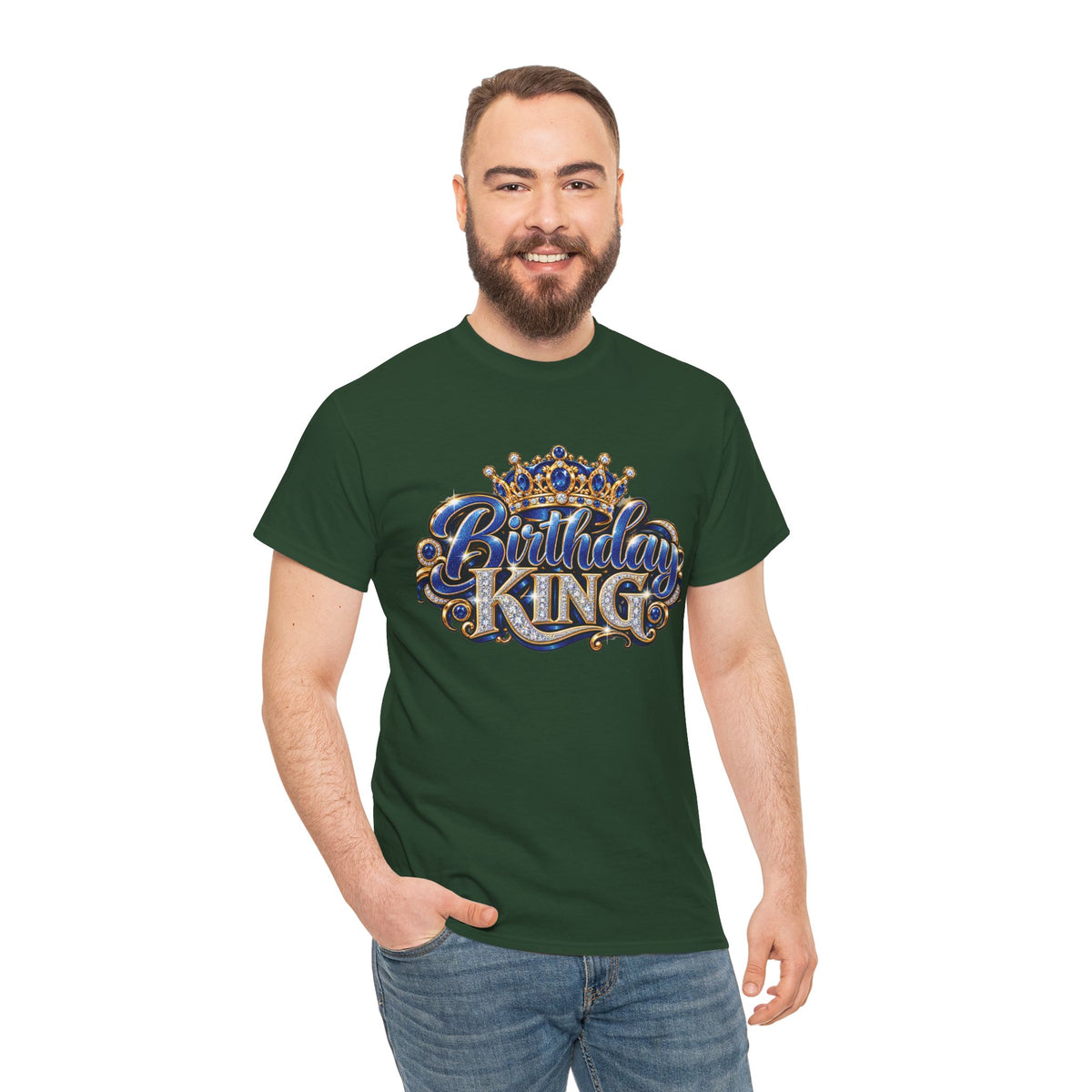 Birthday King Crown Graphic T-Shirt