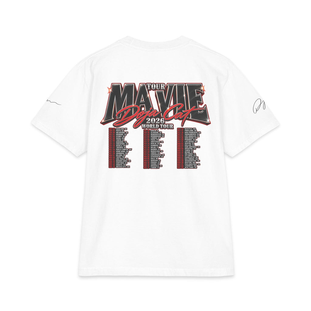 Doja Ma vie Tour band tee | Concert tour shirt, 2026 tour dates backprint