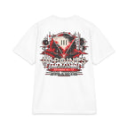 Three Points Rose Graphic T-Shirt | Band Tour Poster Style