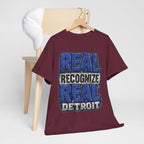 Real Recognize Real Detroit T-Shirt | Detroit Pride Tee, Urban Text Design