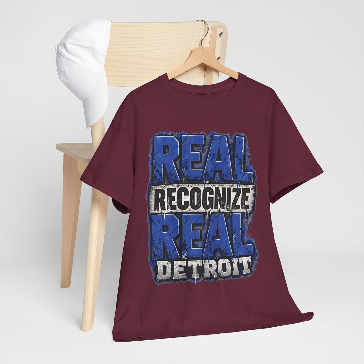 Real Recognize Real Detroit T-Shirt | Detroit Pride Tee, Urban Text Design
