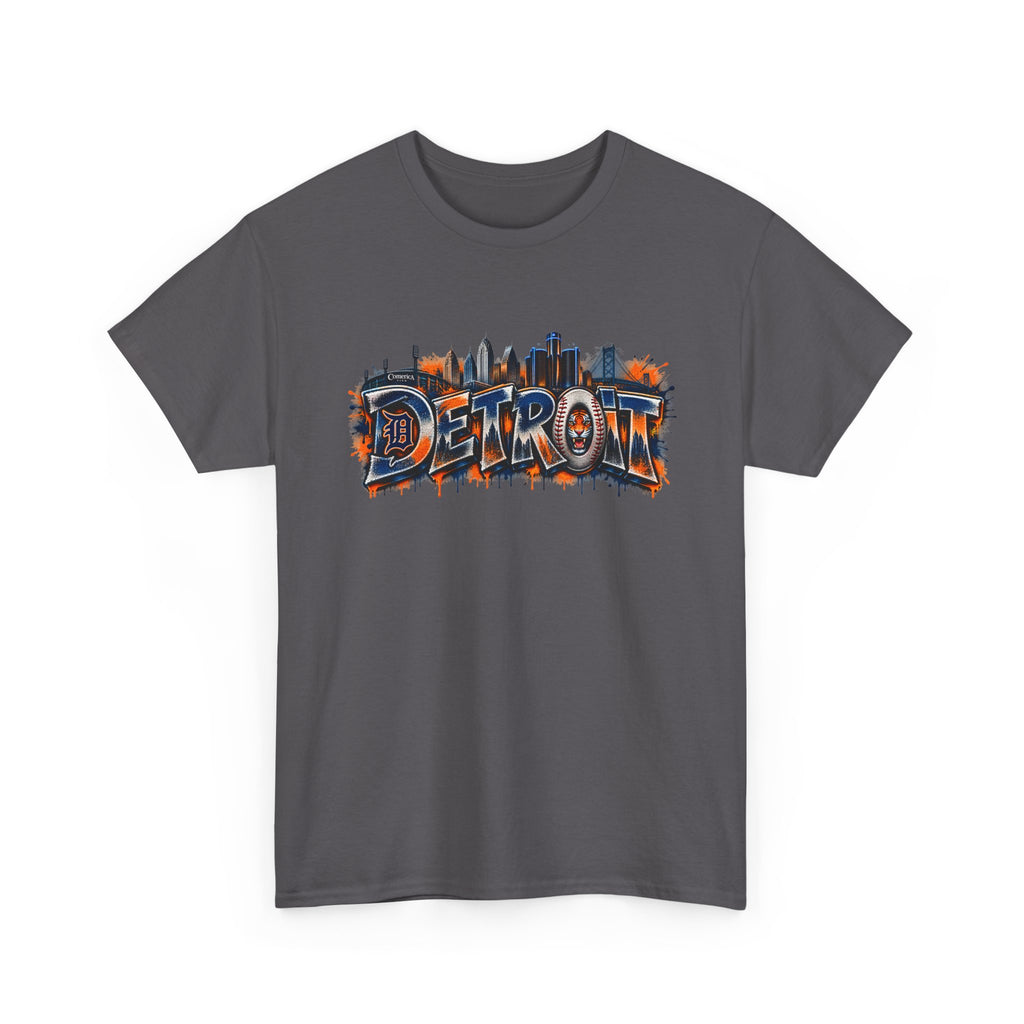 Detroit skyline graffiti T-Shirt | city skyline tee, urban street art