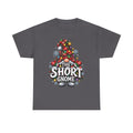 The Short Gnome T-Shirt | Christmas Gnome Plaid Hat, Holiday Lights Design