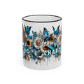 This Is My Chapter Mug | Blue Butterflies Sunflowers Accent Rim & Handle