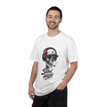Skull with Headphones and Cigarette Stay High T-Shirt | Skull Graphic Tee