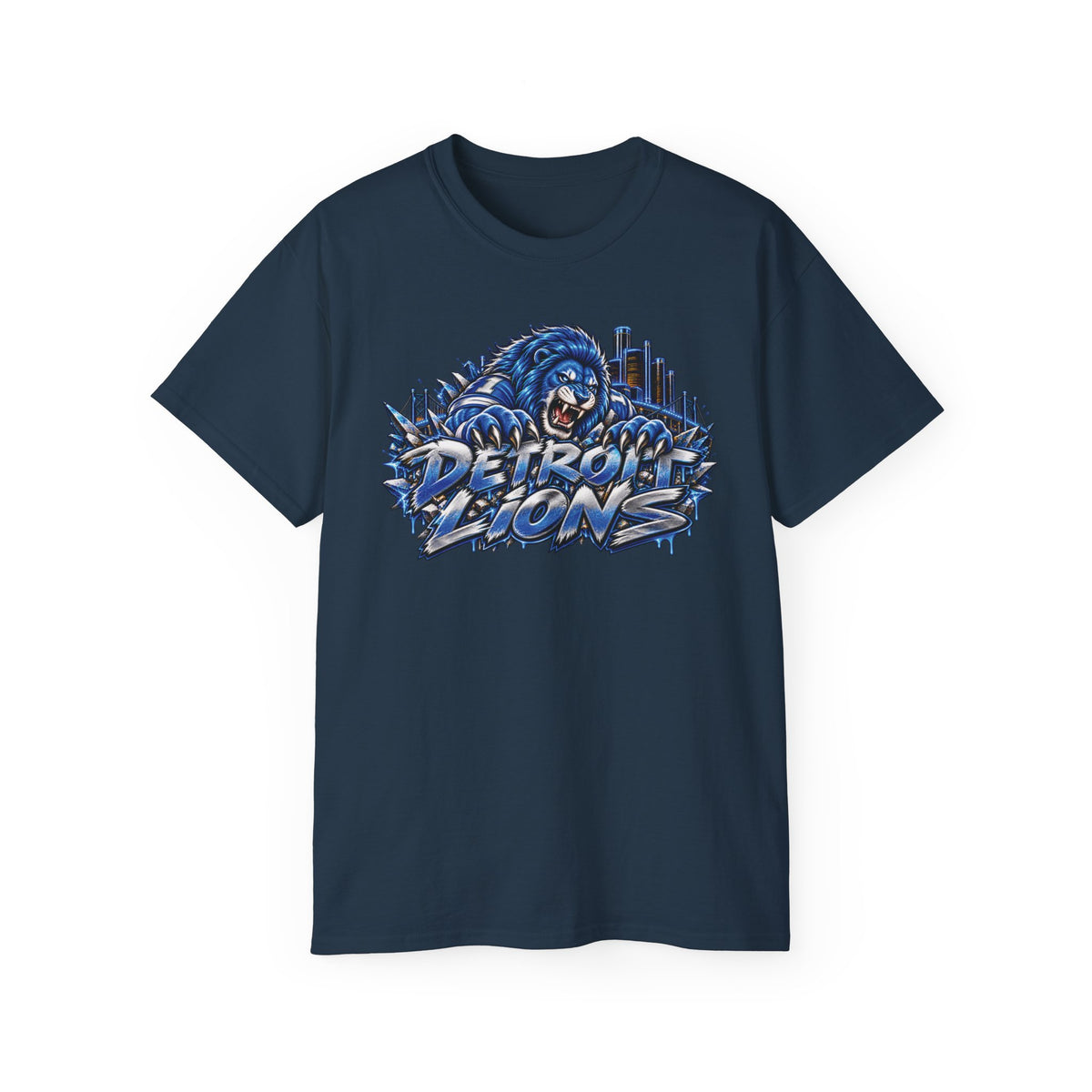 Detroit Lion graphic tee | I Bleed Blue go Lion shirt