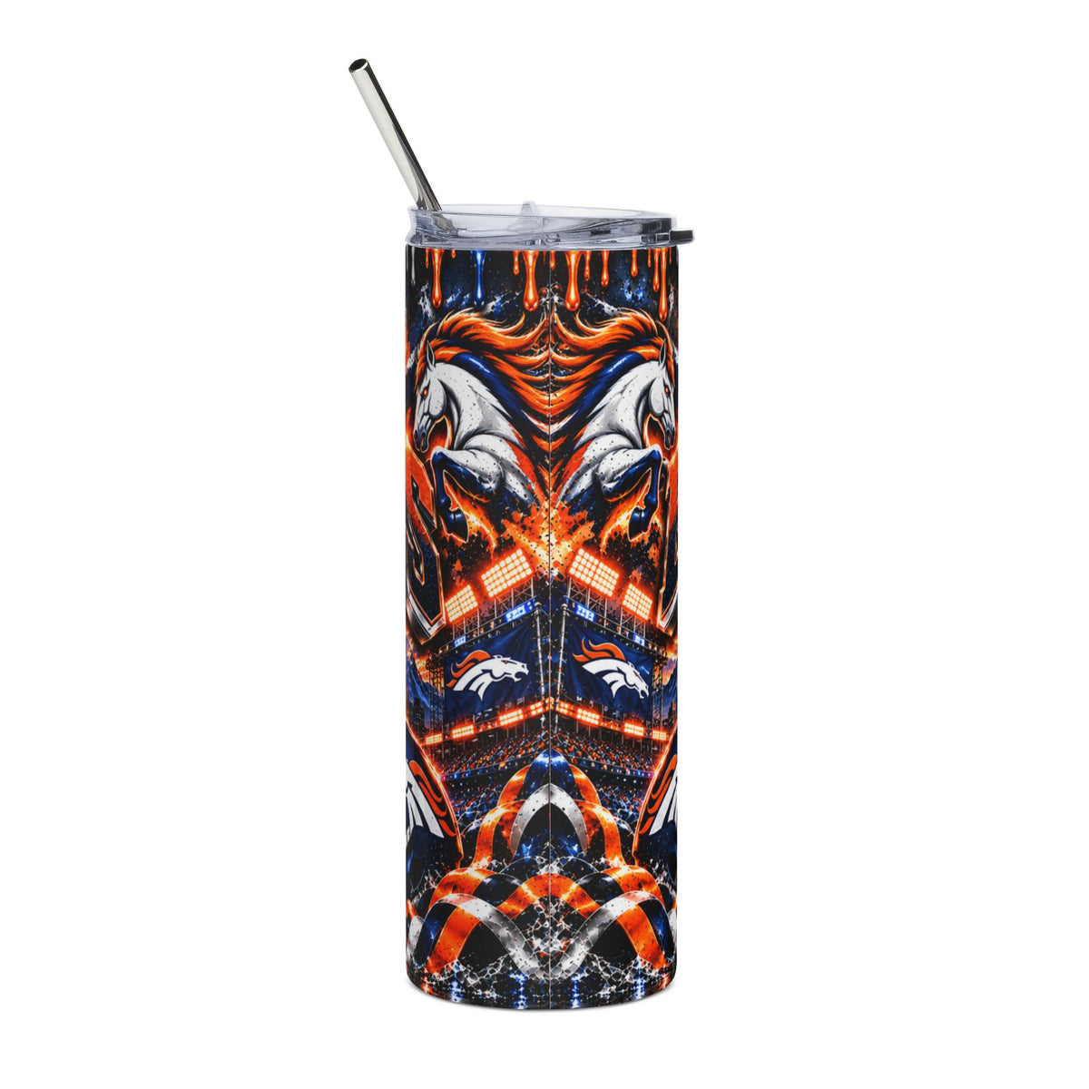 Denver Broncos Logo Tumbler | 20oz Stainless Steel Travel Cup