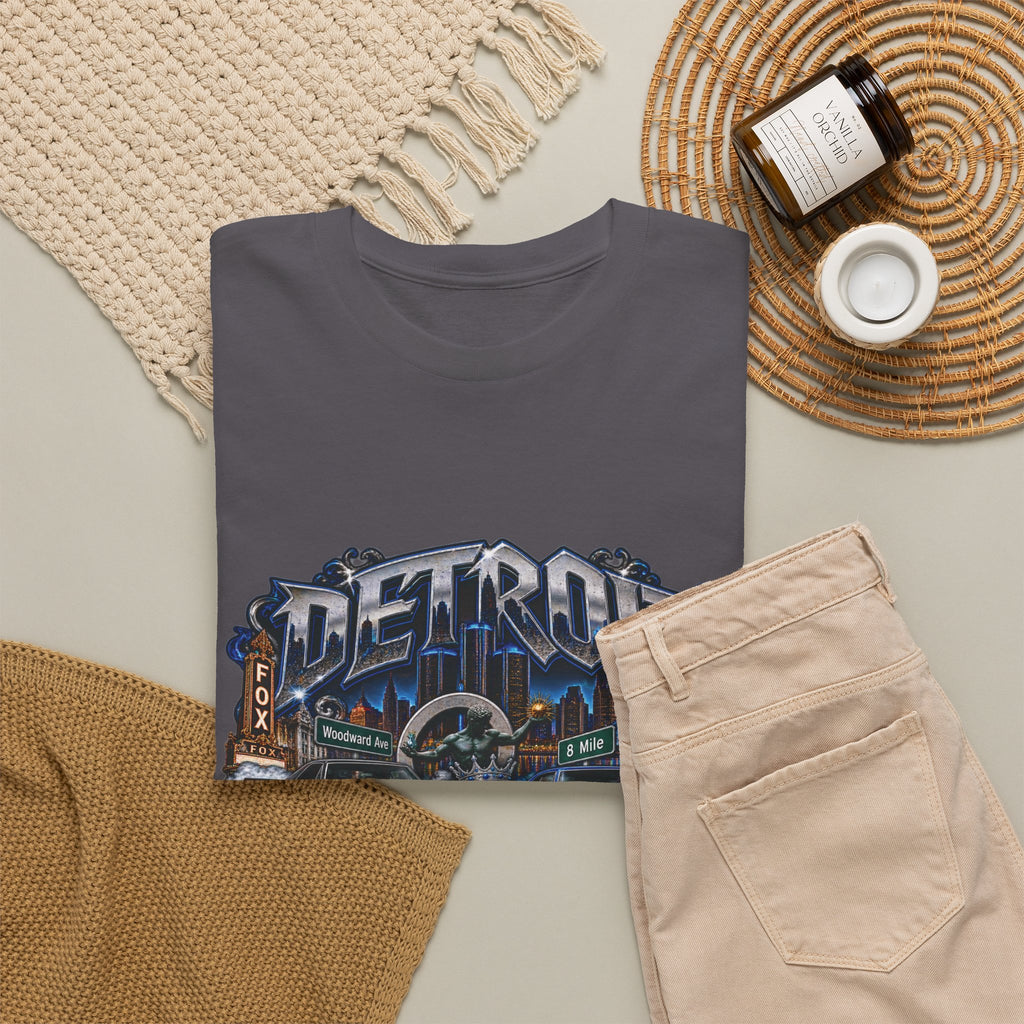 Detroit Muscle Car Tee | Vintage Hot Rod Illustration, Garage Scene