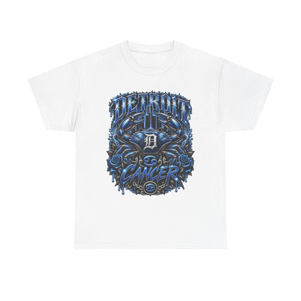 Detroit D Cancer graphic Tee | Blue skulls, Detroit D, streetwear