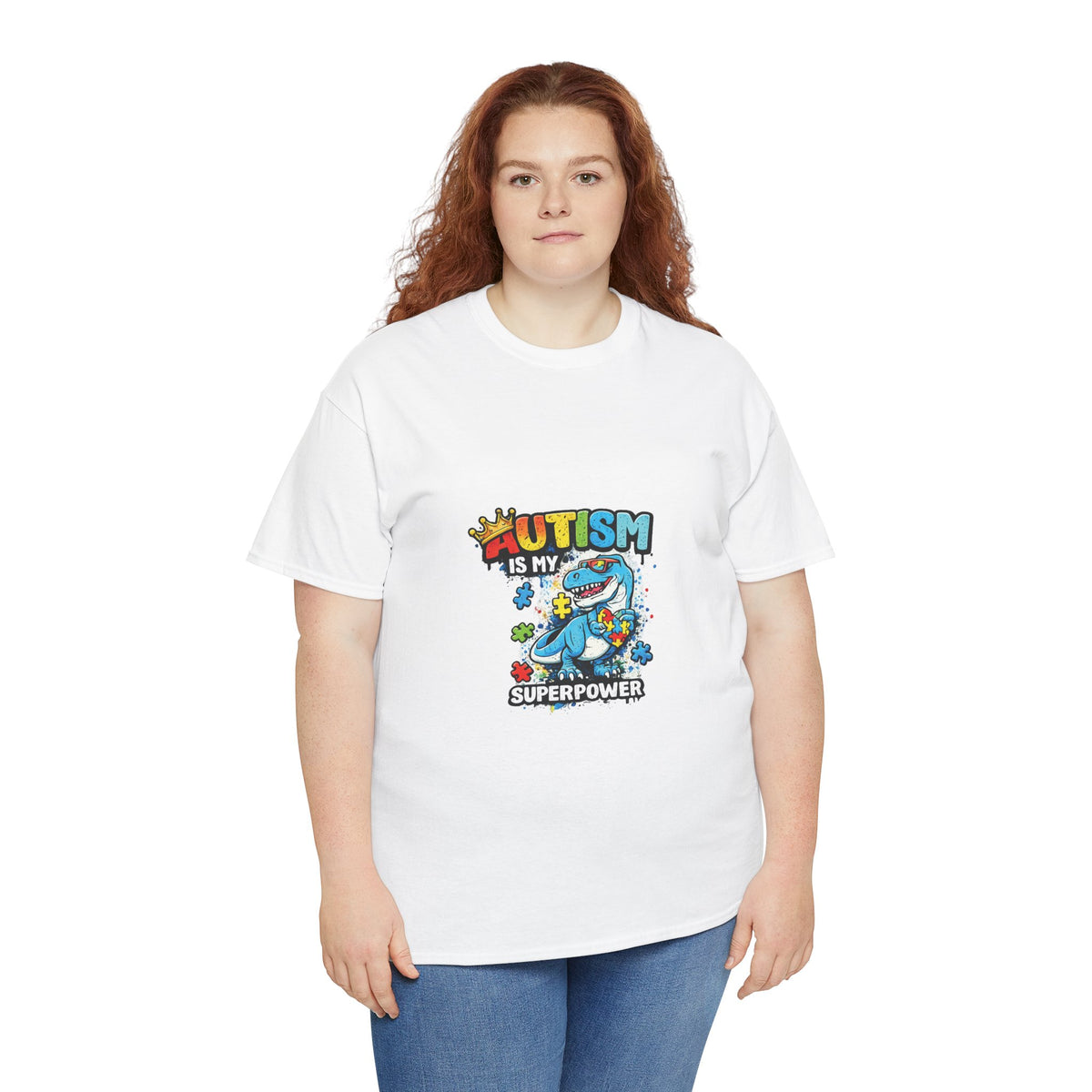Autism Is My Superpower T-Shirt | Puzzle Piece Shark Design
