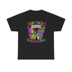 Cancer Sucks Butterfly tee | Awareness Ribbon Rainbow Colors