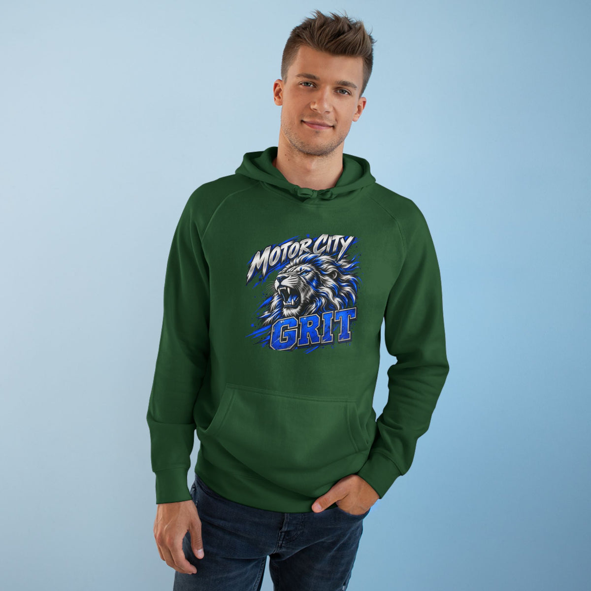 Detroit Motor City Grit & Sack That MF Football Hoodie