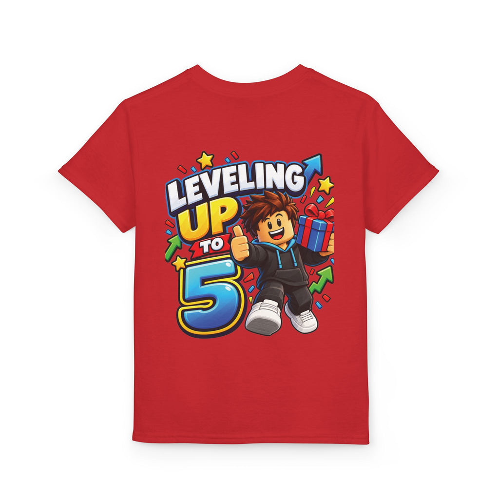 Roblox Birthday “Leveling Up to 5” Youth T-Shirt