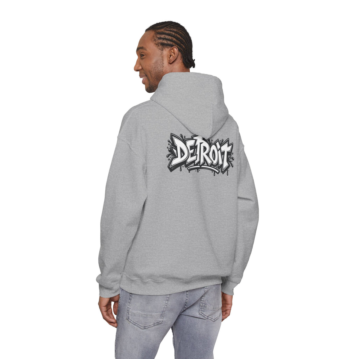 Detroit Graffiti Lion Hoodie | Colorful Street Art Pullover