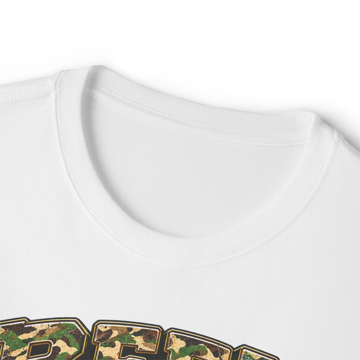 Gone Fishin' Papa Tee | Fishing Bass Graphic T-Shirt, Camo Lettering