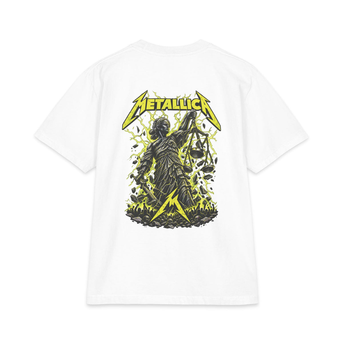 Metallica Skull Clock T-Shirt | Rock Band Graphic Tee