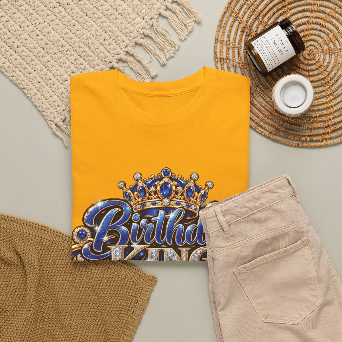 Birthday King Crown Graphic T-Shirt