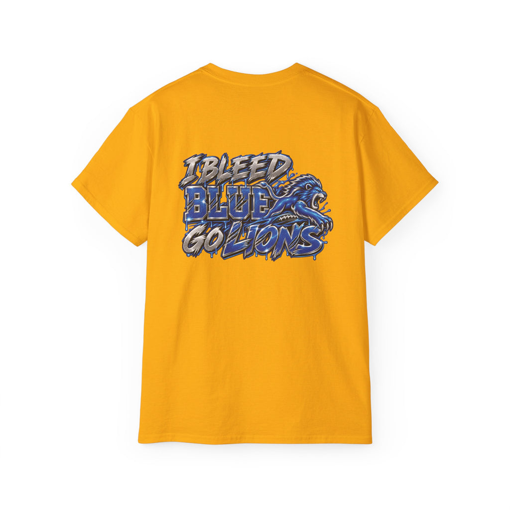 Detroit Lion graphic tee | I Bleed Blue go Lion shirt
