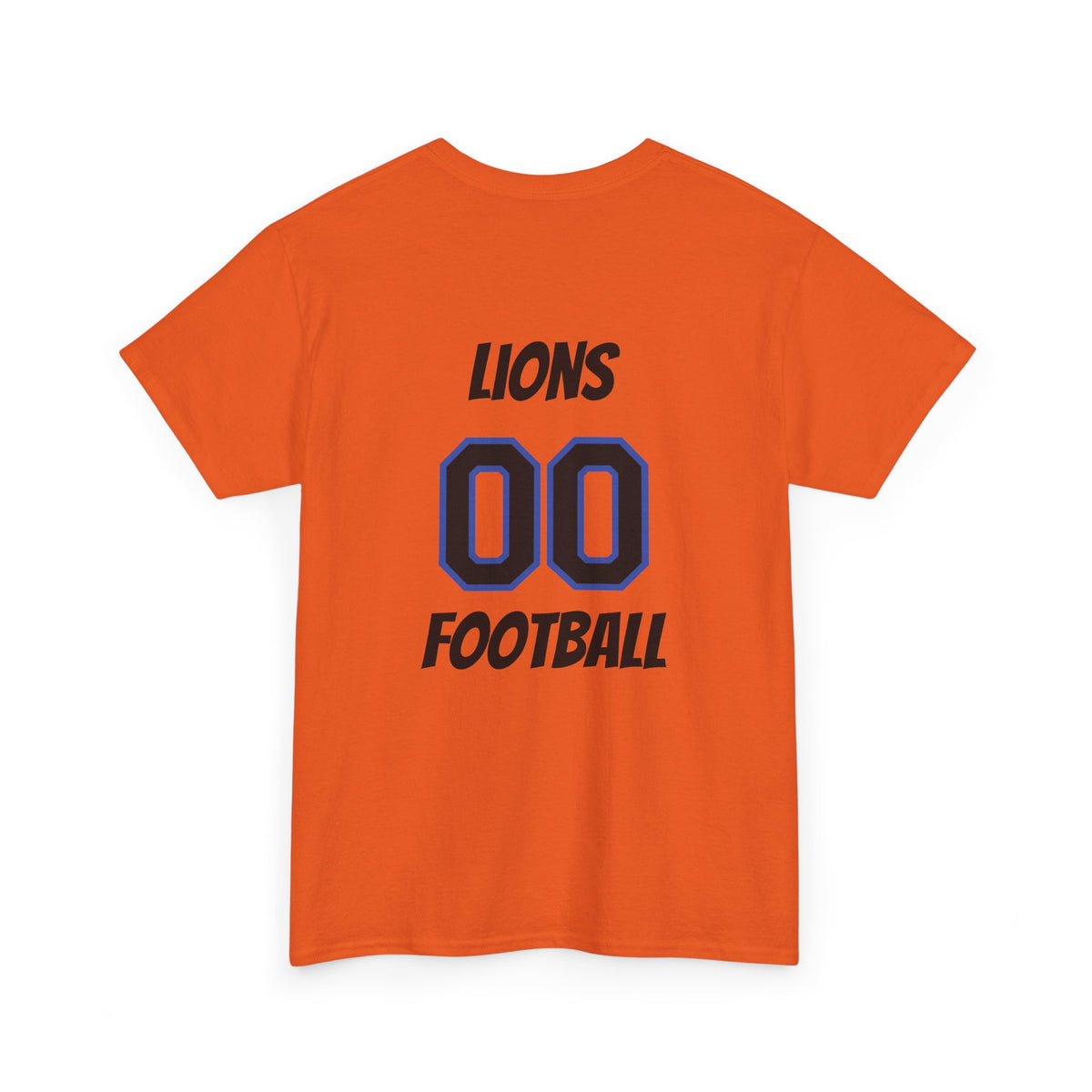 Detroit Lion Rider T-Shirt | Football Team Graphic Tee, Blue Mascot