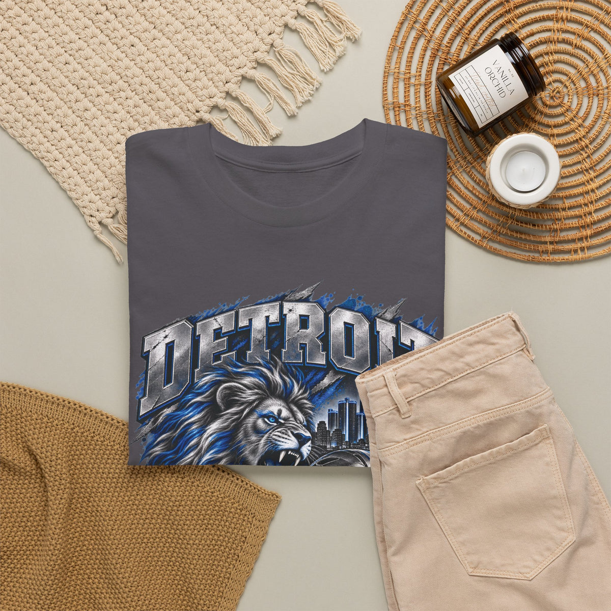 Detroit Football Lion Graphic Tee