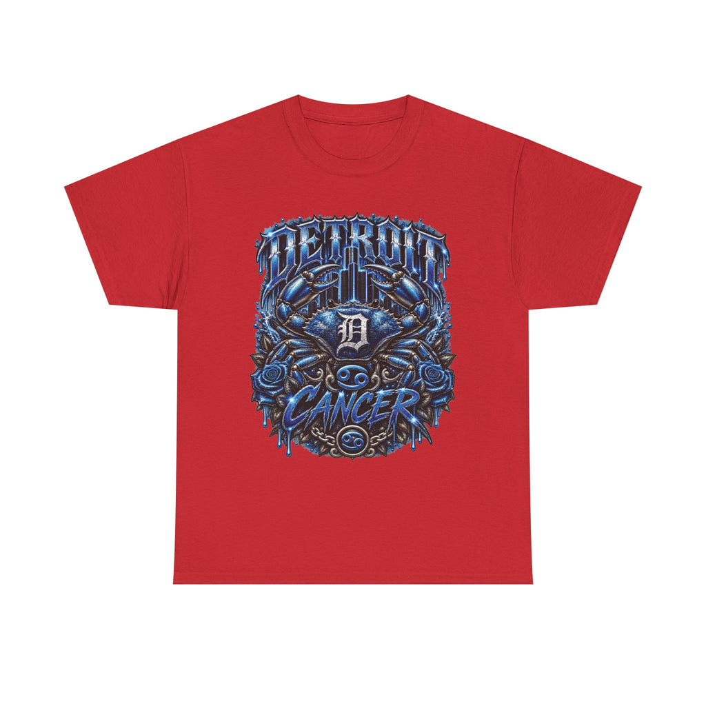 Detroit D Cancer graphic Tee | Blue skulls, Detroit D, streetwear