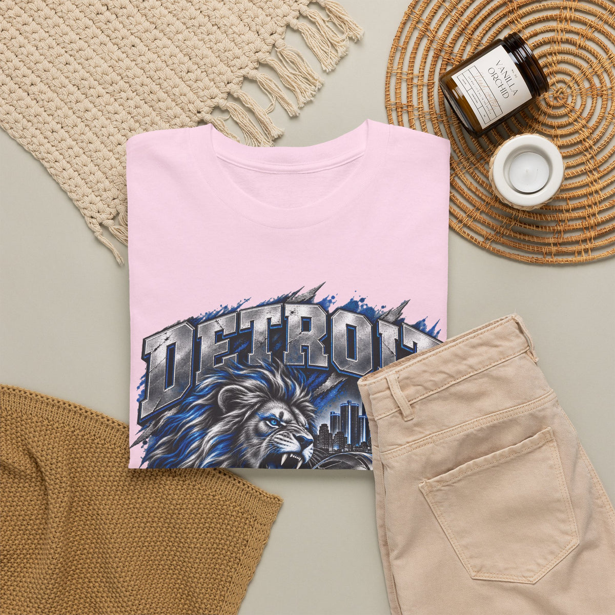 Detroit Football Lion Graphic Tee