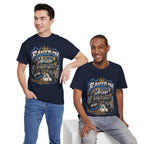 Raised On Old School Hip Hop T-Shirt | Retro Boombox Sneakers Crown Design