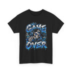 Game Over Skull Gamer T-Shirt | Level Up Graphic Tee