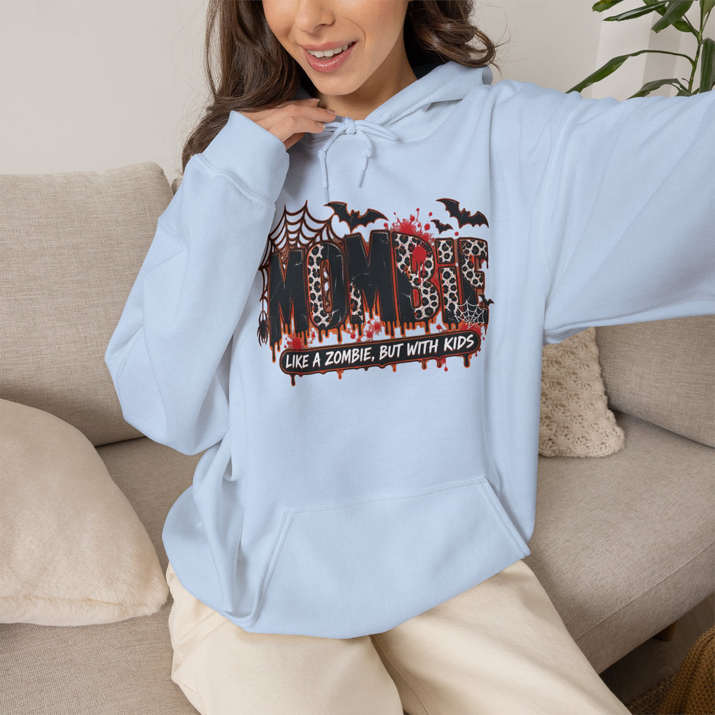 Mama Halloween Hoodie | spiderweb bats leopard print, spooky family mom sweatshirt