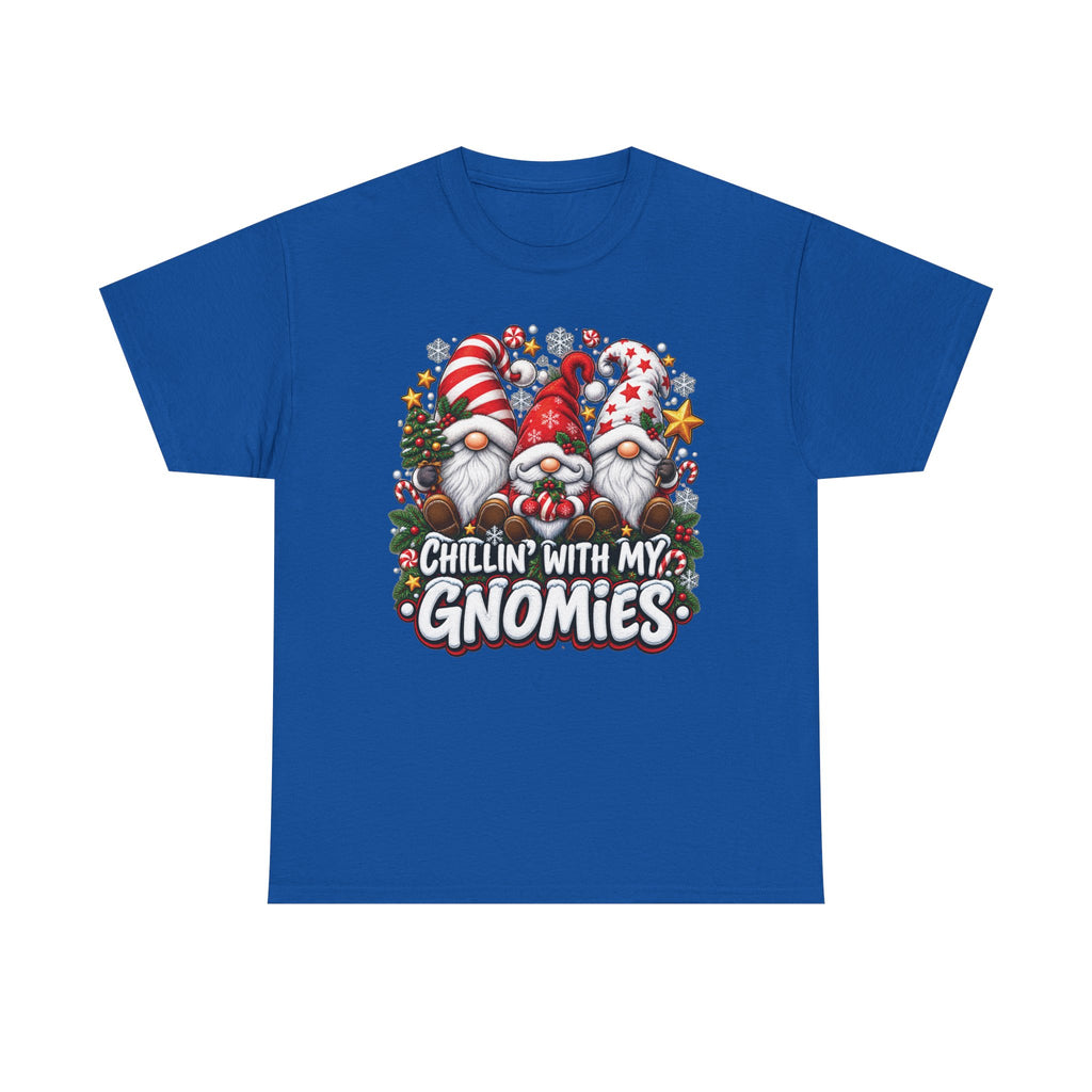 Chillin' With My Gnomies T-Shirt | Christmas Gnome Trio Tee