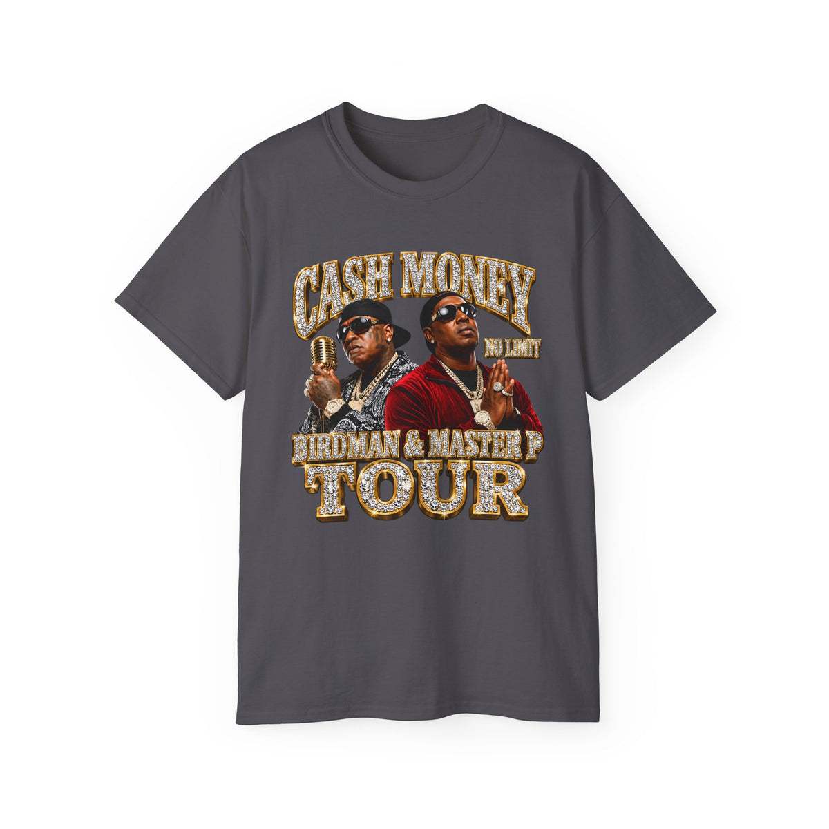 Cash Money Birdman & Master P Tour T-Shirt | Rap Hip Hop Vintage Poster