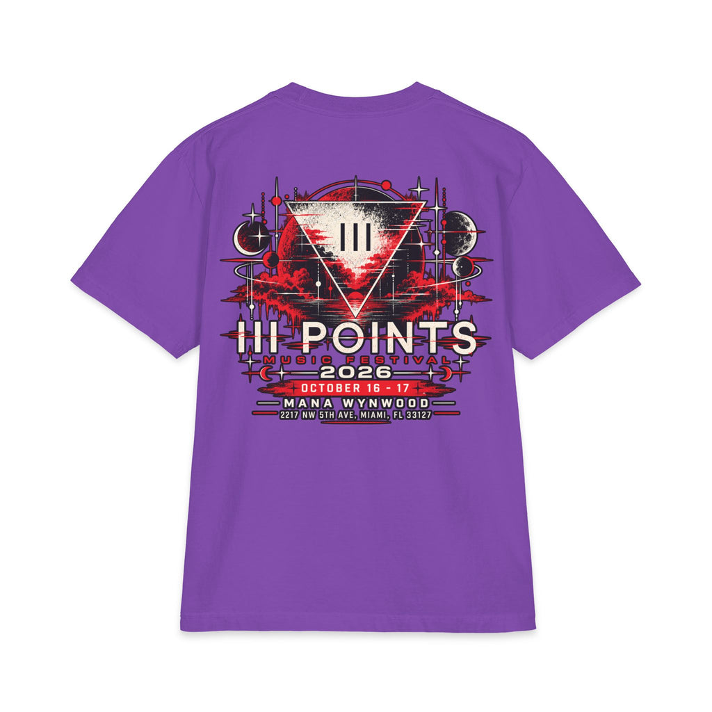 Three Points Rose Graphic T-Shirt | Band Tour Poster Style