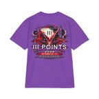 Three Points Rose Graphic T-Shirt | Band Tour Poster Style