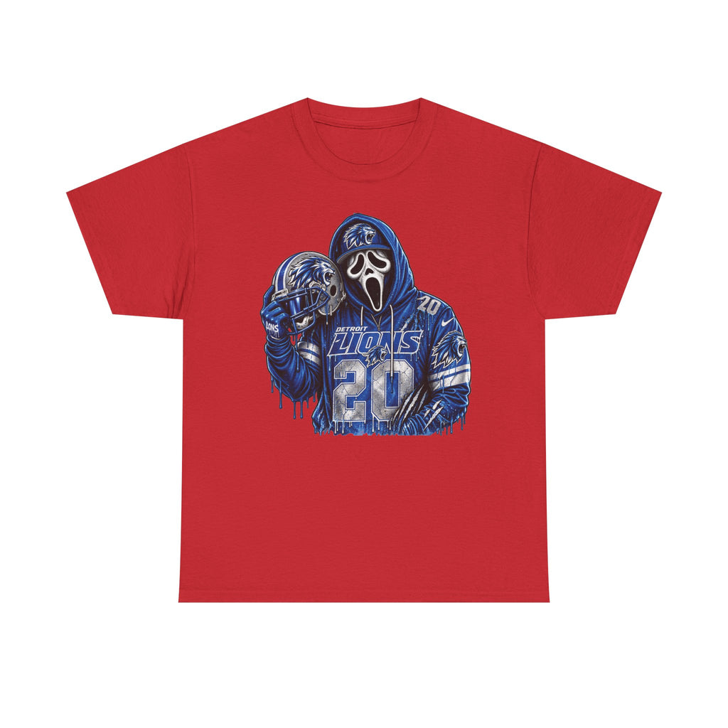 Scream Mask Football Player T-Shirt | Grunge Jersey Number 20