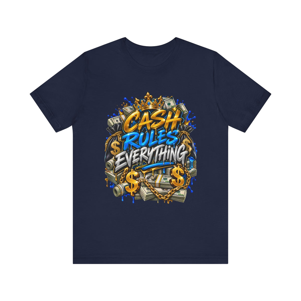 Cash Rules Everything Everything tee | Money Graffiti Streetwear T-Shirt