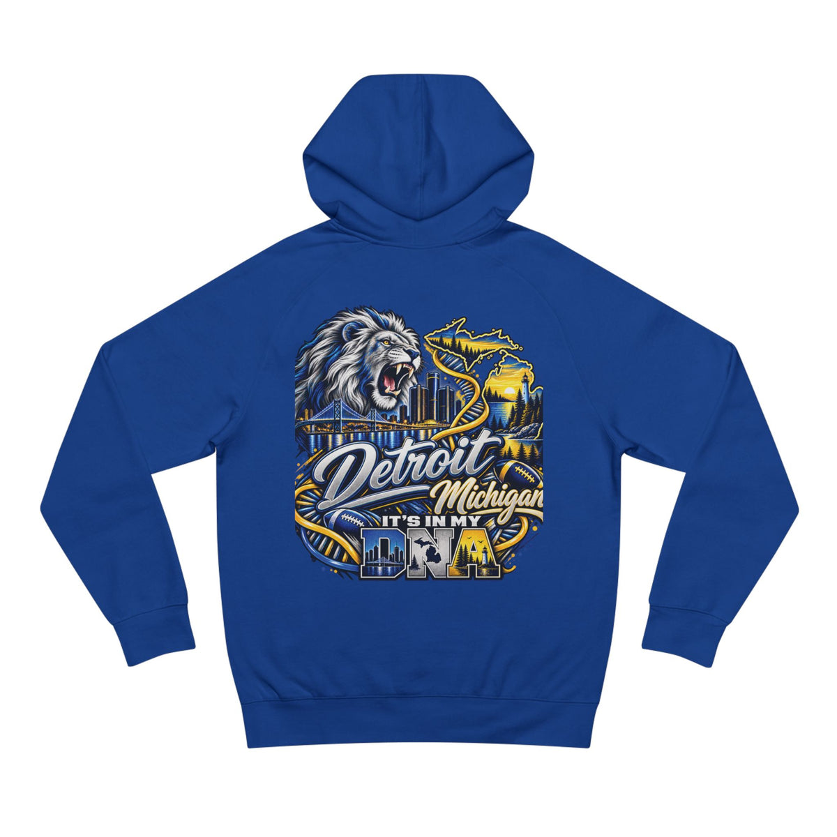 Detroit Michigan Motor City Football Spirit Hoodie