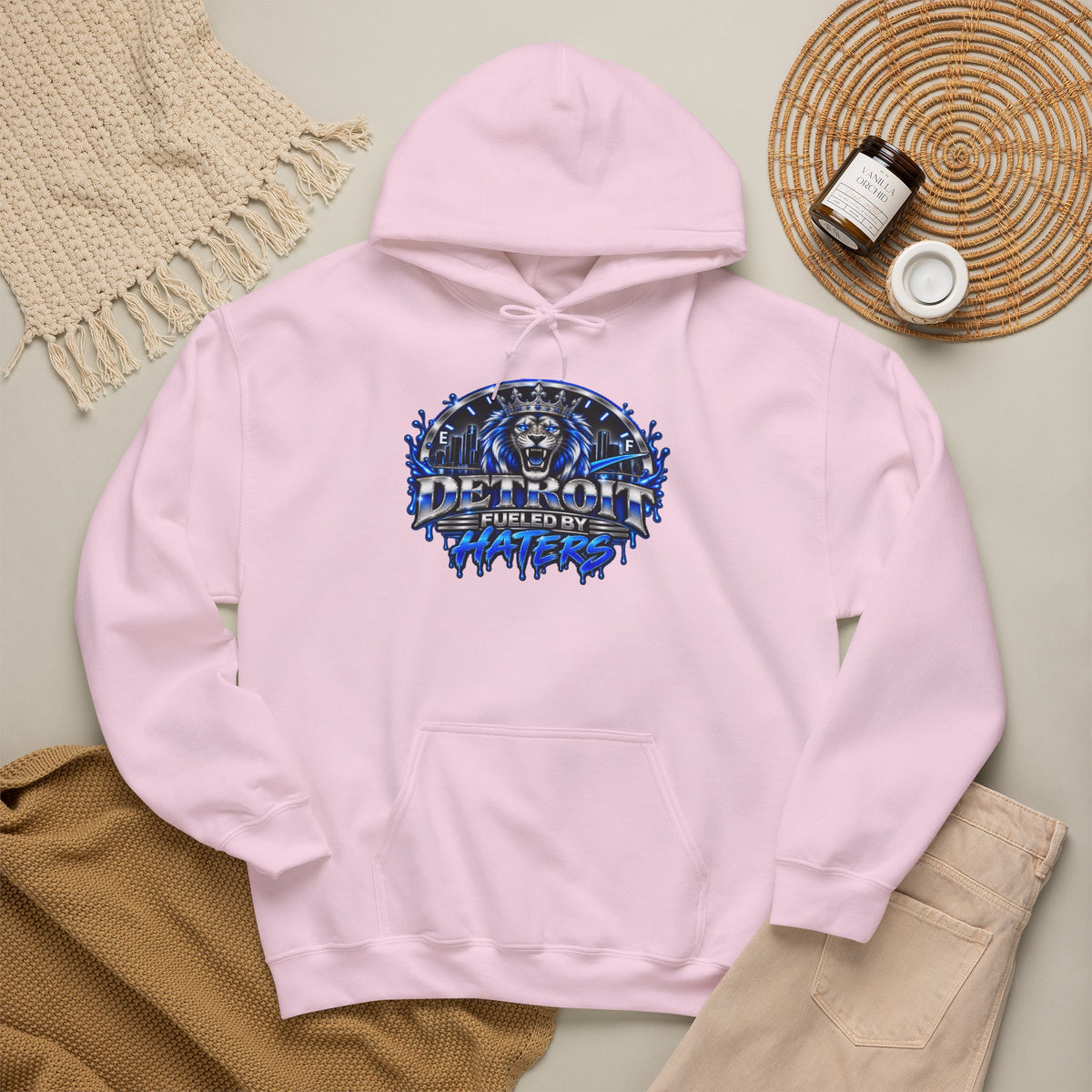 Detroit Graffiti Lion Hoodie | Detroit Drip Streetwear Sweatshirt