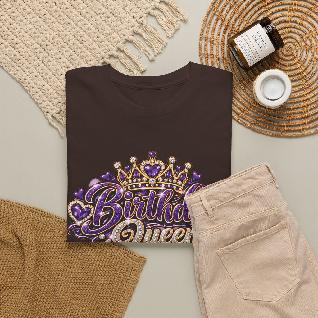 Birthday Purple Queen Graphic T-Shirt